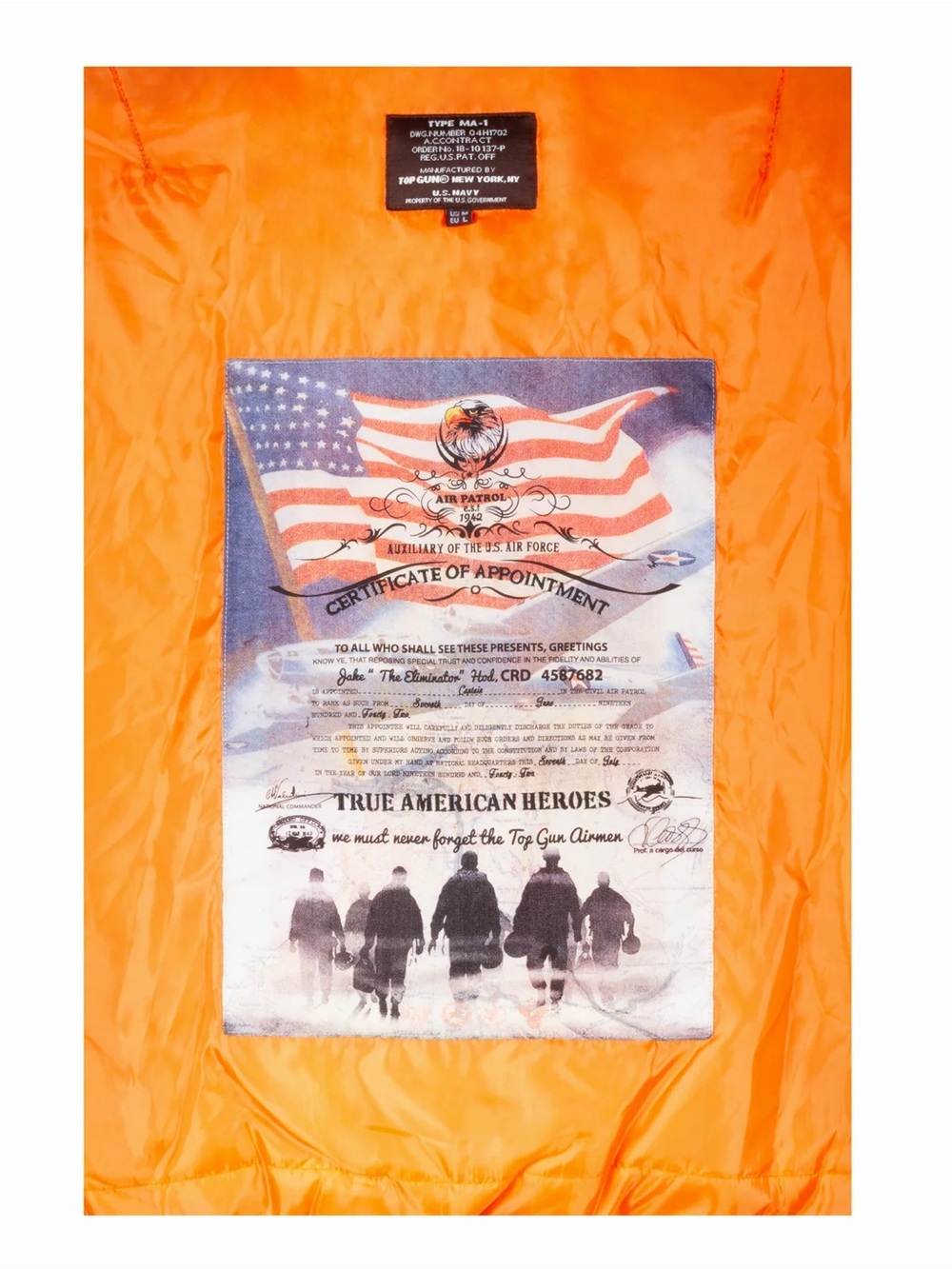 PATCH TOPGUN jacket in navy blue - Picture 4 of 5